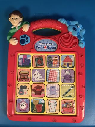 Blues Clues Press And Guess Learning Electronic Game - Tyco 1998 - Steve