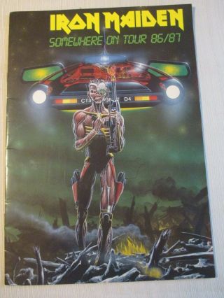 Iron Maiden Somewhere On Tour 86/87 Tour Booklet,  Fine,