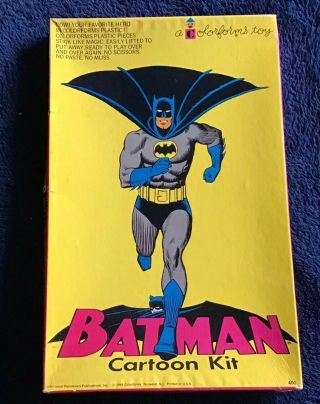 Vintage 1966 Batman Cartoon Kit Colorforms Euc Dc Comics