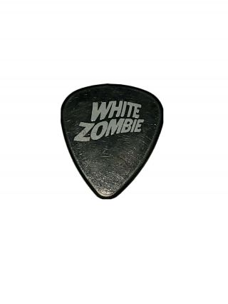 White Zombie " J.  " Black Guitar Pick Vintage