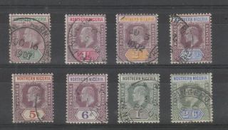 Northern Nigeria 1902 To 2/6 Crown Ca,  Fine.  Sg 10 - 17