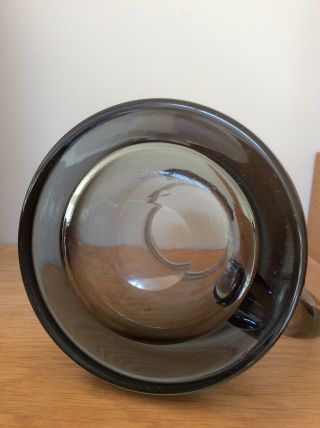 Dartington Grey Glass tankard Frank Thrower,  vintage. 3