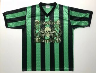 Vintage Dropkick Murphys Mens Green Soccer Futbol Jersey Size Medium