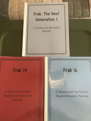 Beauty And The Beast Tv Fanzine Frak 1,  14 And 16