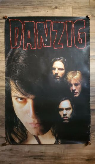 Danzig Rare 1990 Promo Poster Punk The Misfits Black Flag Elvis Minor Threat