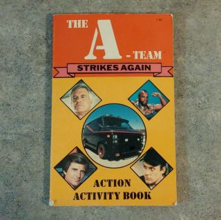 1984 The A - Team Action Activity Book