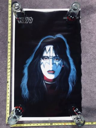 Kiss Ace Frehley Solo Album Poster - Boutwell - 1978 Aucoin - Ripped Edge