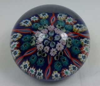 RARE EARLY SCOTTISH MILLEFIORI 3 INCH PAPERWEIGHT POSSIBLY YSART 2