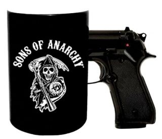 Sons Of Anarchy Prospect Road Gear 2012 Coffee Cup Mug Pistol Gun Grip Handle