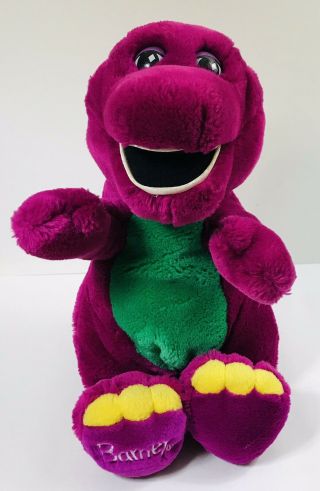 Barney & Friends Purple 13 " Dinosaur Plush Stuffed Toy Vintage 1992 Lyons