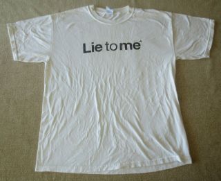 ☆ Vintage Lie To Me Fox Tv Show Shirt Large The Truth Is Written On Our Faces