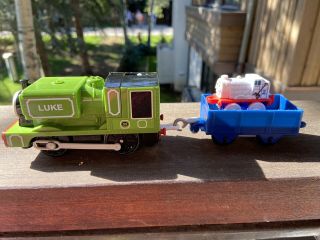 Thomas & Friends Trackmaster Luke With Cargo Car And Mini Edward Ice And Snow
