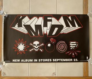 Kmfdm Symbols Promo Poster 1997 Rare Wax Trax Industrial Goth Vintage 90s