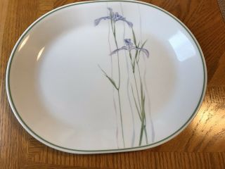 Corelle Shadow Iris Oval Serving Platter 12”x10” -