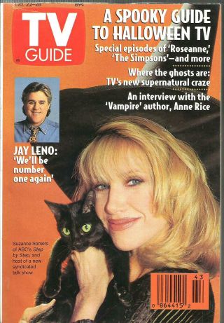 Tv Guide - 10/1994 - Halloween - Suzanne Somers - Anne Rice - Jay Leno - Jaclyn Smith - No Ml