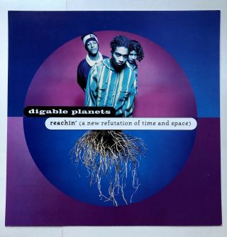 Digable Planets Reachin 12 " X12 " Promo Display Poster 2 - Sided Vvnm