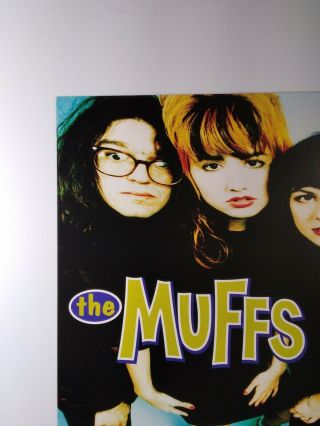 The Muffs Poster Promo Flat 12x12 Rare VHTF 1992 Punk Rock Shattuck LA 3