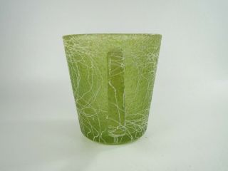 Vtg Color Craft Shat - R - Pruf Spaghetti String Drizzle Rubber Coated Green Mug 3