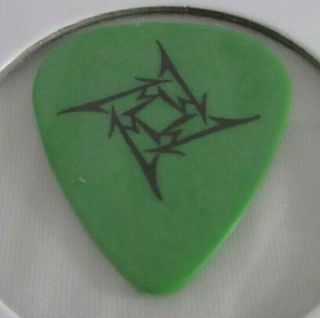 Metallica James Hetfield Green Ninja Star Guitar Pick - 1996 Tour 2