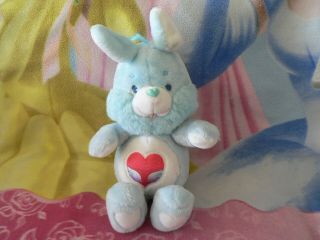 13 " Plush Vintage Swift Heart Rabbit Care Bear Cousin Baby Boy Girl 1980s Toy