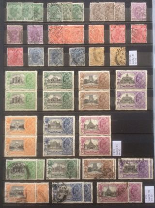 India 1932 - 36 And George On Page.  Inc Jubilee Set In Pairs.