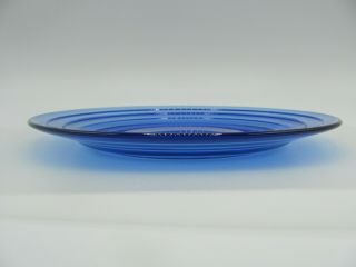 Hazel Atlas Glass Co.  Cobalt Blue Dinner Plate Moderntone pattern 1940’s 3