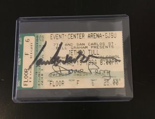 1994 Jethro Tull San Jose Concert Ticket Stub Aqualung Thick As A Brick