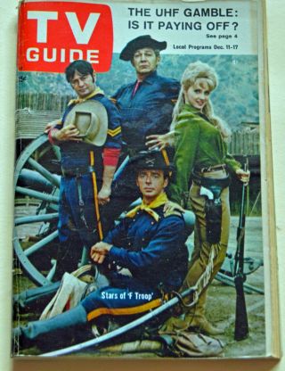 Classic - - " F Troop ",  Gypsy Rose Lee,  Gidget - 1965 Cleveland Tv Guide