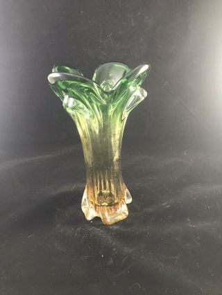 Gorgeous Mid - Century Canadian Lorraine Glass Vase