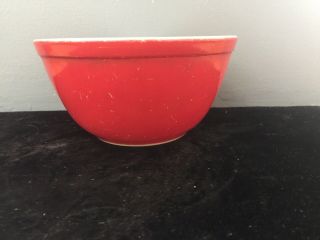 Vintage Pyrex Red Primary Color Mixing Bowl I.  5 Qt.  402