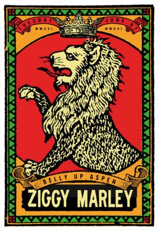 Ziggy Marley At The Belly Up Aspen Poster By Scrojo Ziggymarley_1606