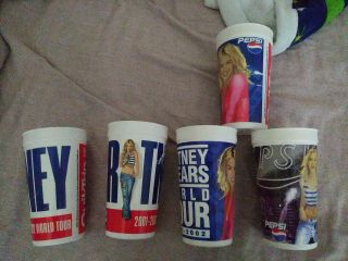Britney Spears 2000 2001 Tour Concert Pepsi Cups Collectors Poster Cd Lp Pepsi
