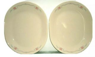 Set Of 2 Corelle English Breakfast 12 1/4 " X 10 " Oval Serving Platters