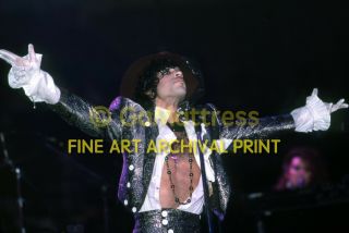 Prince Purple Rain Tour Opener Detroit Pro Archival 8.  5x11 Photo Orig.  Neg (484)