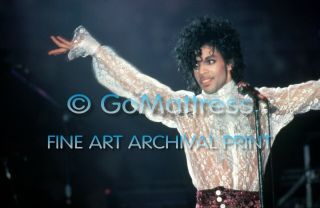 Prince Purple Rain Tour Opener Detroit Pro Archival 8.  5x11 Photo Orig.  Neg (337)