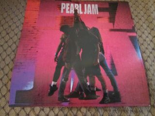 Pearl Jam 2 Double Sided Record Store Promo Flats Posters 12 " Ten And Vs.