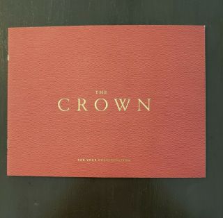 The Crown Fyc For Your Consideration Drama Series Book Netflix