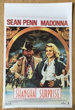 Madonna Shanghai Surprise Belgium 1986 Promo Movie Display Poster