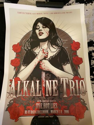 Alkaline Trio Concert Gig Tour Poster 2006