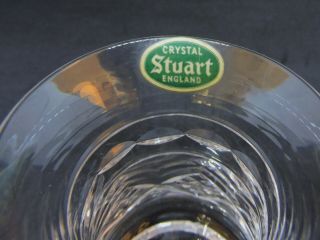Classic Stuart Crystal Cut Glass Posy Vase - 29604 - - Sticker Attached 2
