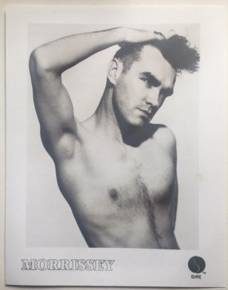 The Smiths Morrissey Viva Hate Promo B/w Photo Sire Records 1988