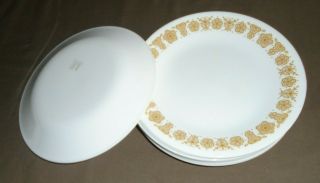 Set Of 8 Corelle Butterfly Gold 10 1/4 " Dinner Plate -