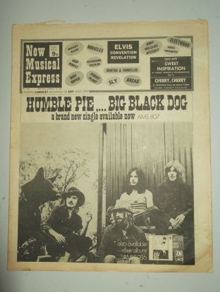 Nme 1235 September 12 1970 Moody Blues Deep Purple Elvis Humble Pie Miracles