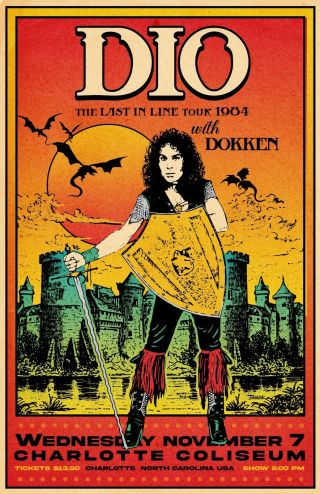Dio 1983 Tour Poster