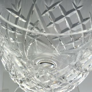 Set 4 Signed WATERFORD Deep Cut Irish Crystal Donegal Pattern Water Goblets WSC 2