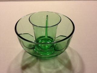 Elegant Depression Glass Fostoria Fairfax Green Icer And Insert (6 Available)