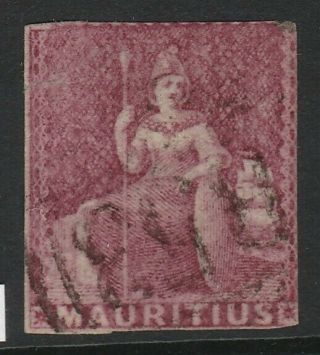 Mauritius 1858 Sg 29 9d Dull Magenta Imperf - Cat £225