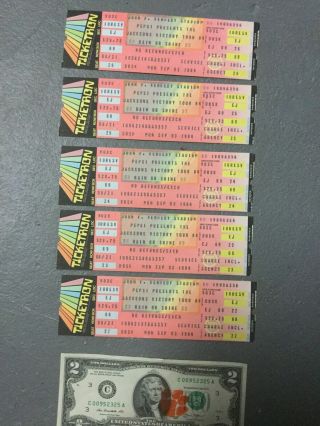 5 Michael Jackson The Jacksons Victory Tour 1984 Concert Tickets