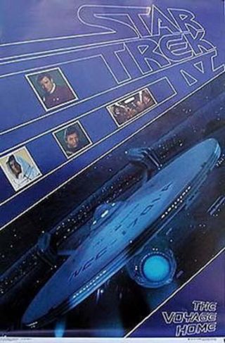 Vintage Star Trek Iv Movie Poster 23x35 - - Rolled (svpo - 111)