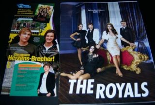 William Moseley The Royals Cast 19 Pc German Clippings Ben Barnes Poster
